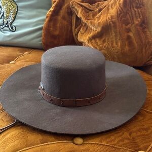 Brixton Brown Hat with Brown Band